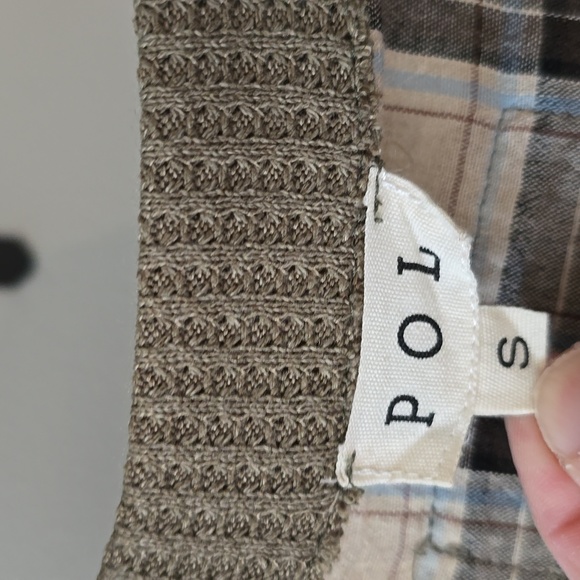 Pol olive mixed pattern top - Picture 2 of 11